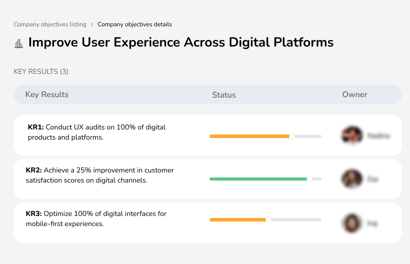 Conduct UX audits, increase customer satisfaction by 25%, optimize interfaces for mobile devices.