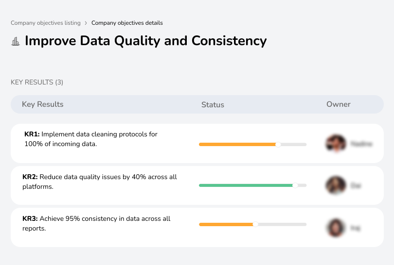 Improve Data Quality and Consistency
