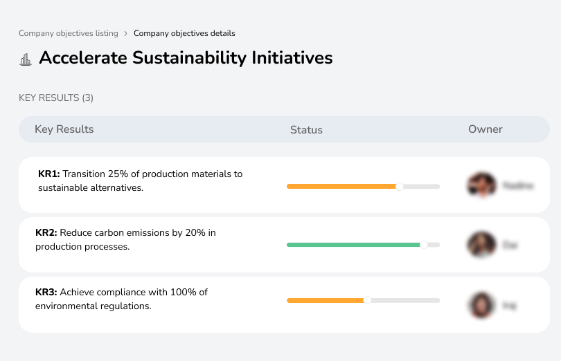 Transition to eco-friendly materials and reduce carbon emissions.