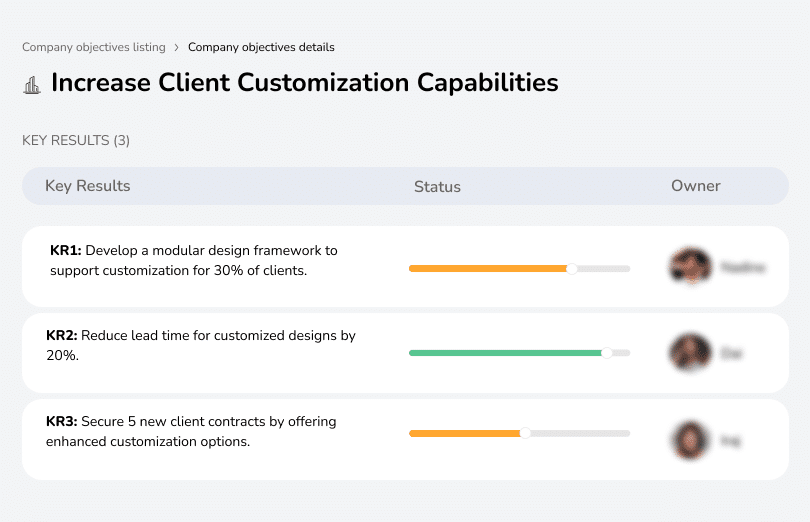 Improve design customization to meet specific client needs.