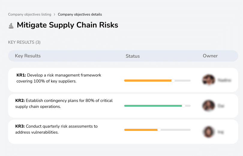 Develop risk management frameworks, contingency plans, and regular assessments.
