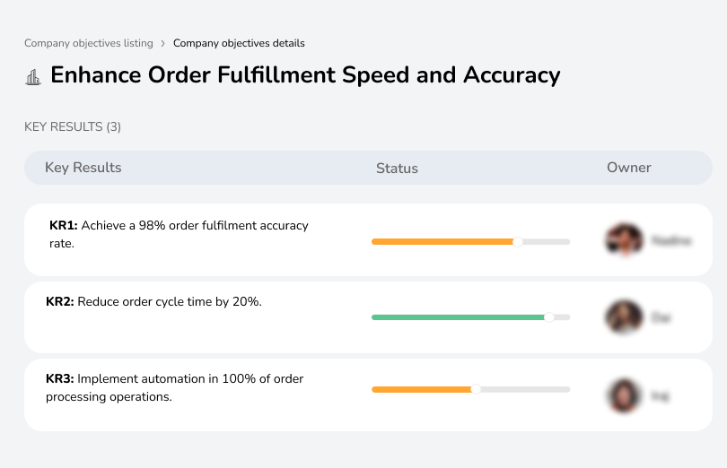 Improve order processing speed and reduce errors.