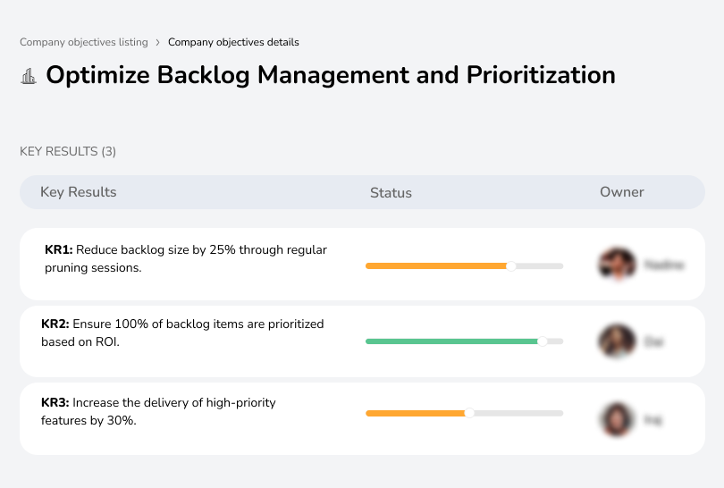 Optimize Backlog Management and Prioritization