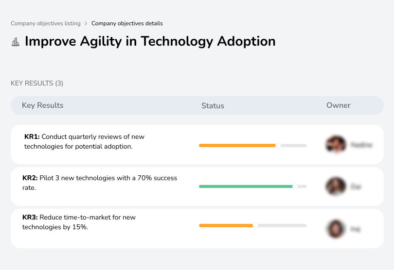 Improve Agility in Technology Adoption