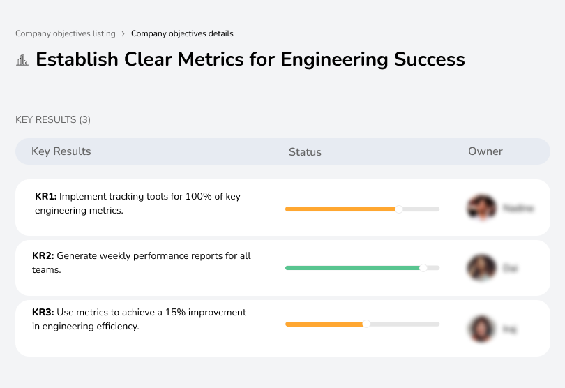 Establish Clear Metrics for Engineering Success