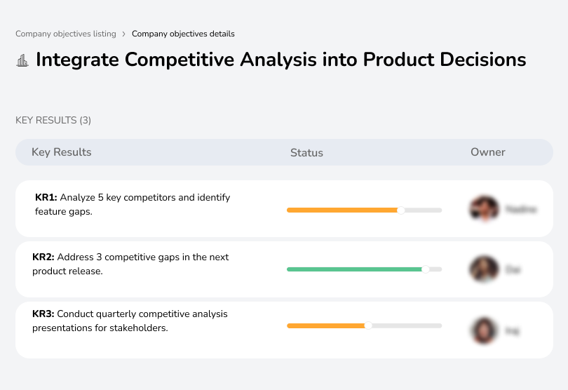Integrate Competitive Analysis into Product Decisions