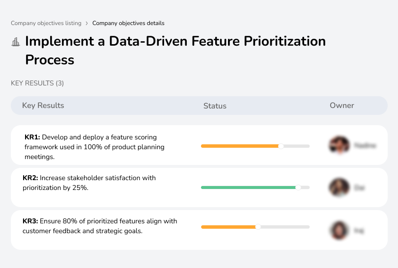 Implement a Data-Driven Feature Prioritization Process