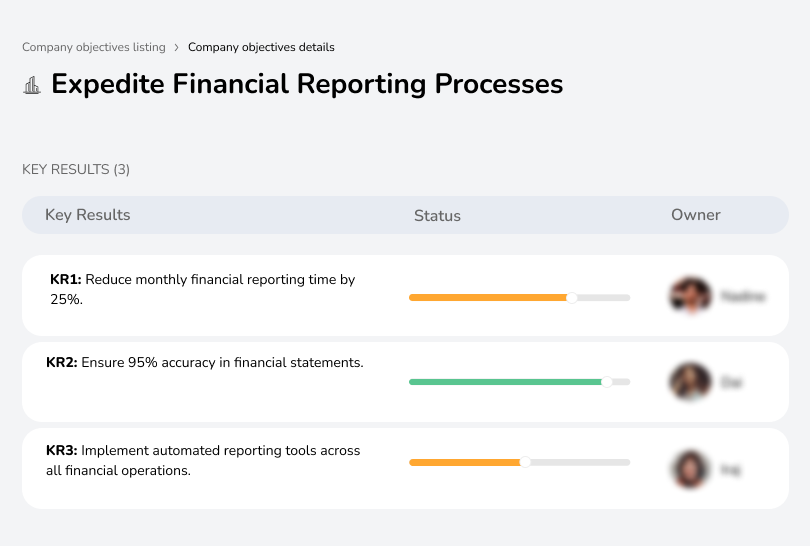 Expedite Financial Reporting Processes