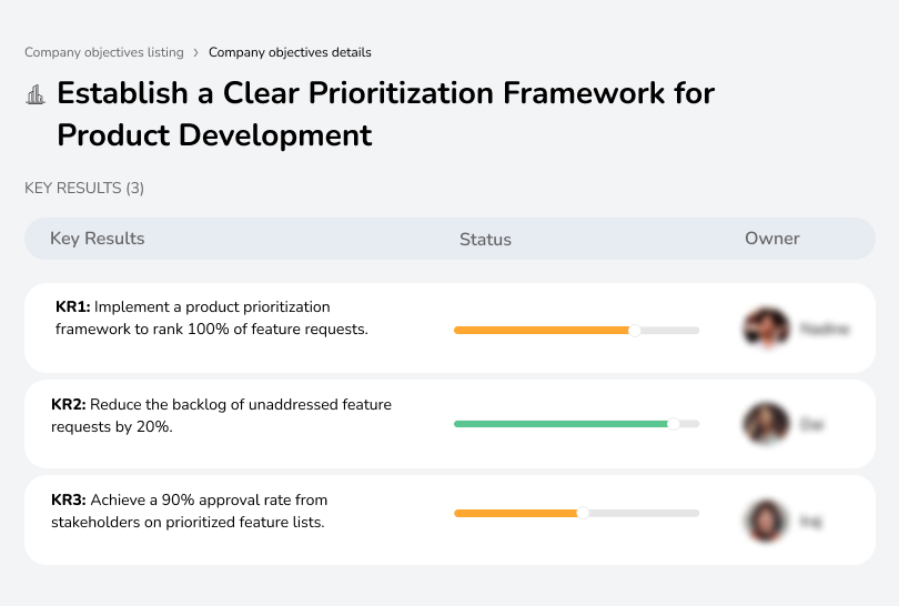 Establish a Clear Prioritization Framework for Product Development
